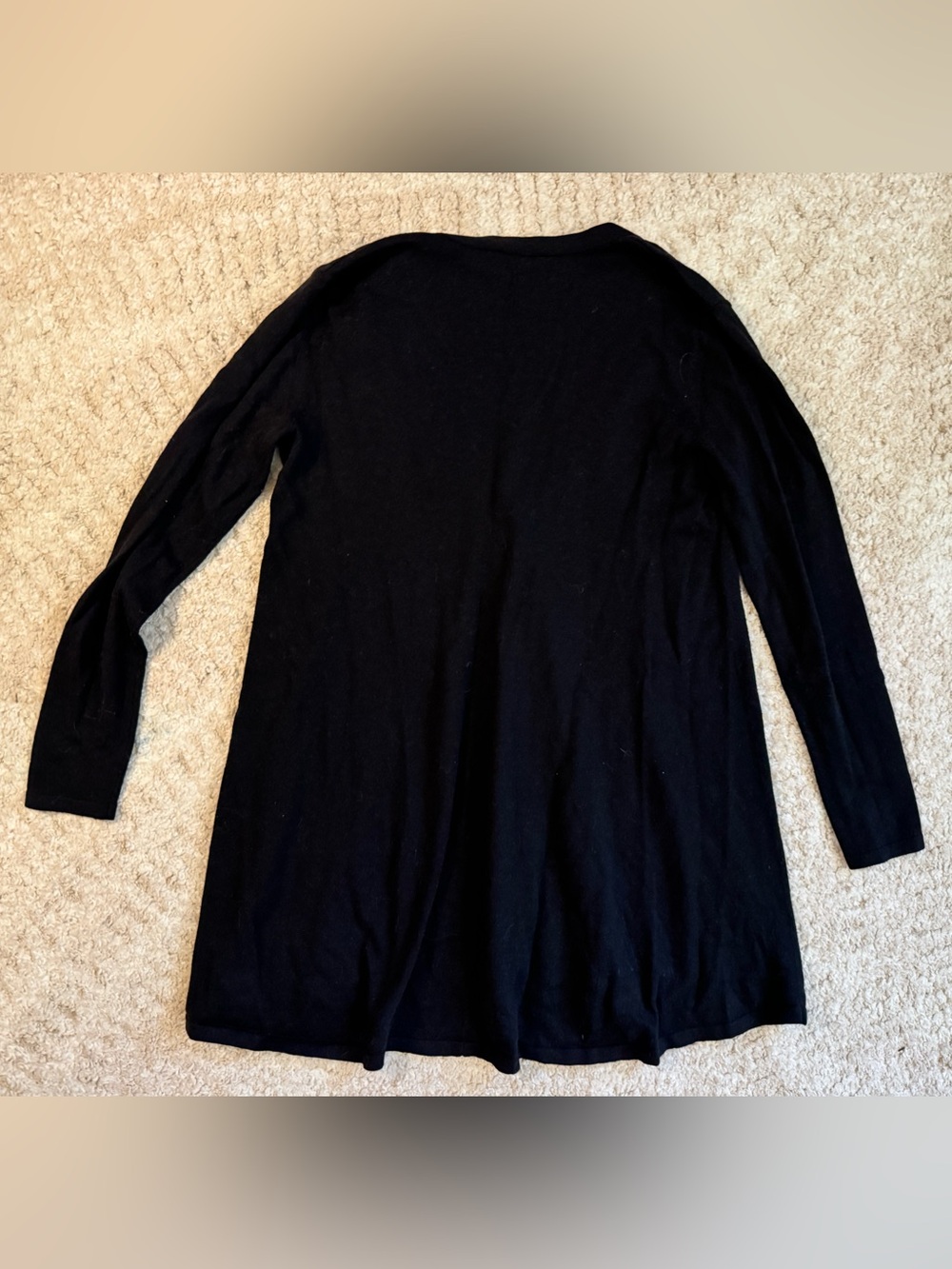 J.Jill solid black long sleeve button front v-neck cardigan - size XS. - Picture 3 of 3